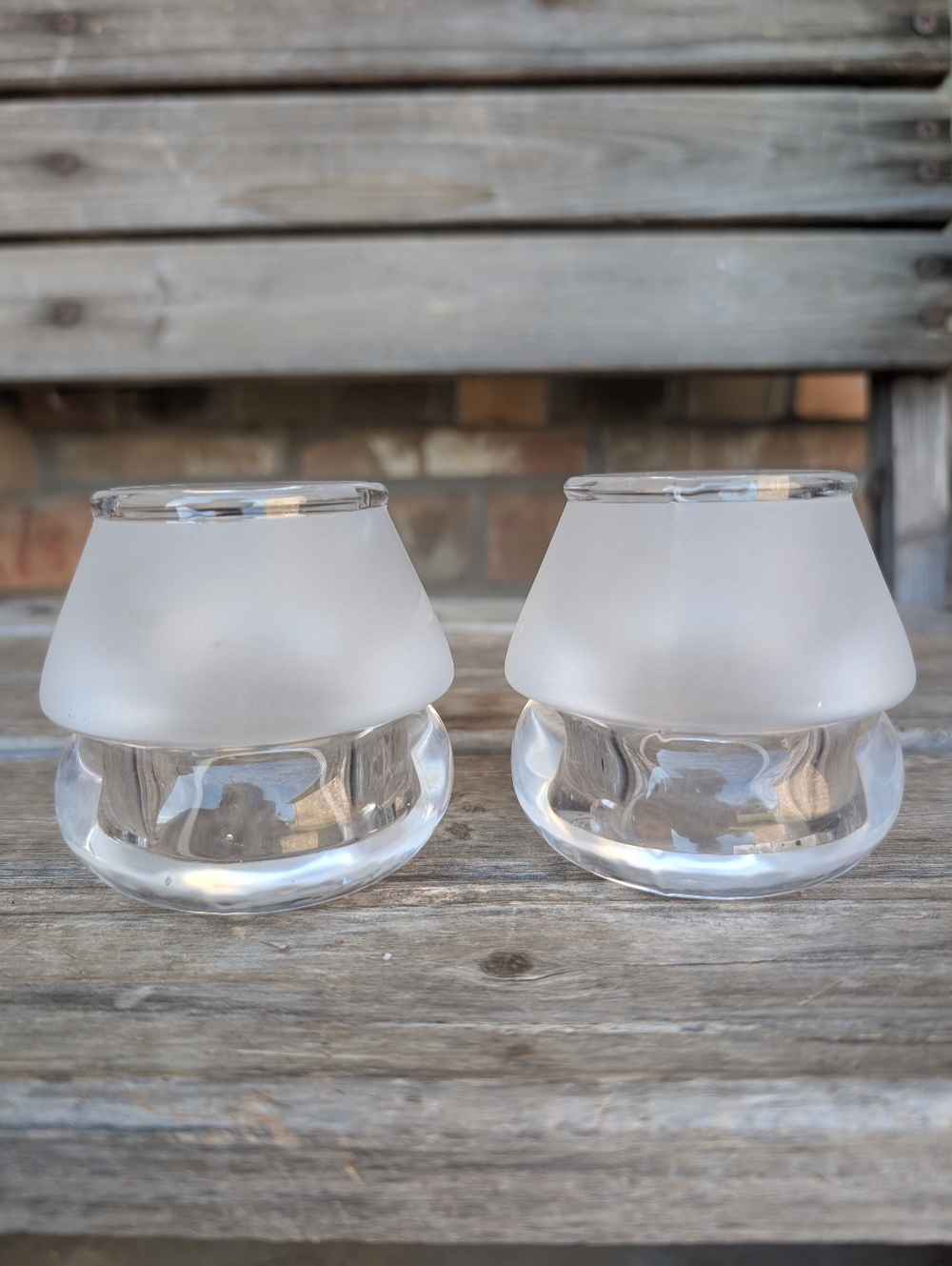 Vintage Sterno Mushroom Votives